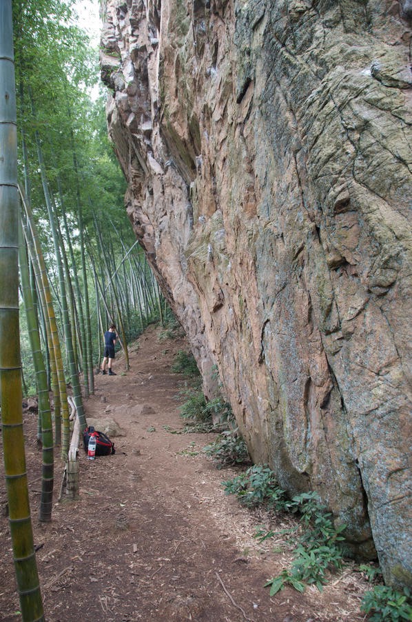 A photo of the Crazy Corner crag.